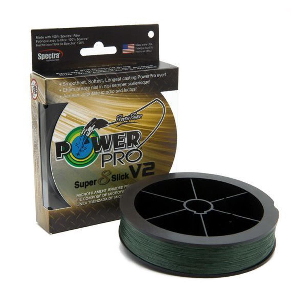 PowerPro Super Slick V2 Braided Line 20lb 1500yds – Moss Green