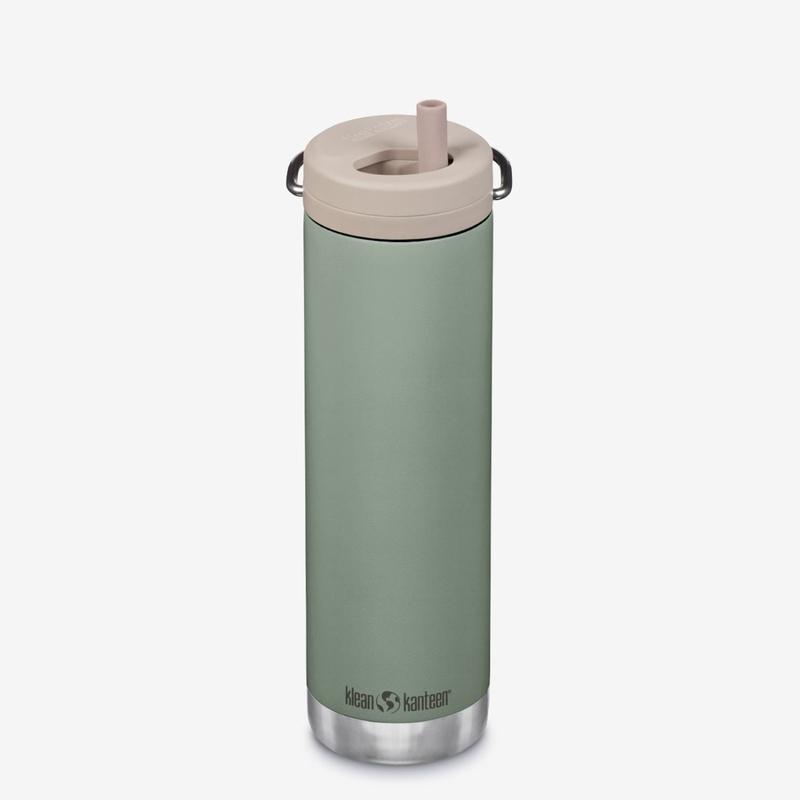 Klean Kanteen Insulated TKWide 20oz Water Bottle V2 (with Twist Cap) (Beryl Green)