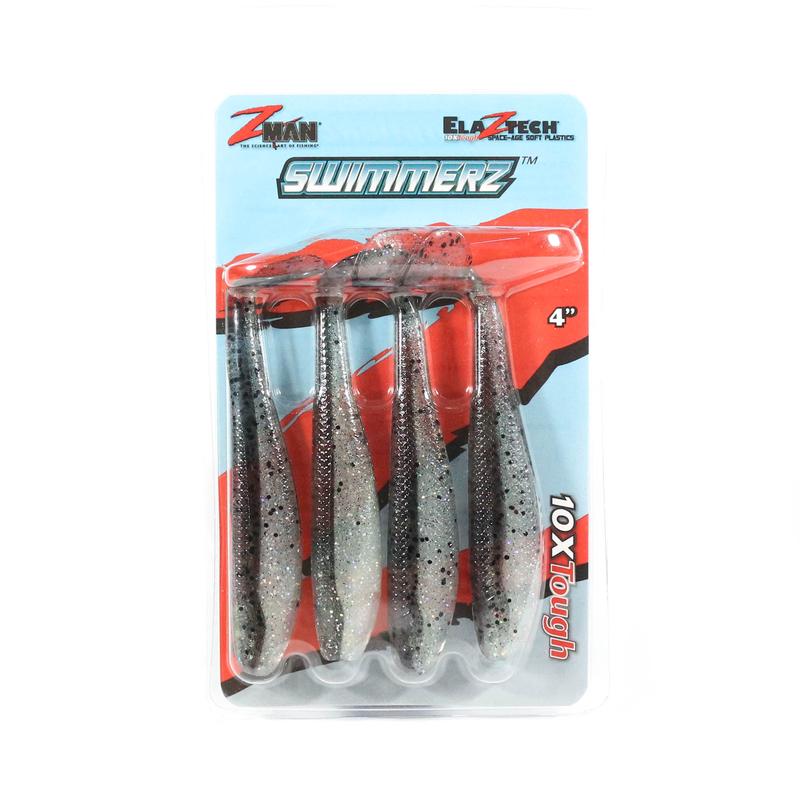 Zman Soft Lure SwimmerZ 4 Inch 4/Pack Bad Shad (6268)