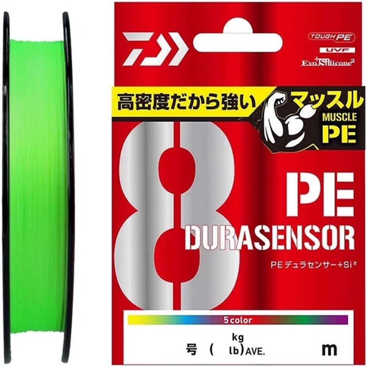 Daiwa UVF PE Dura Sensor X8 Si2 #0.6 300m Lime Green PE Braid Line New