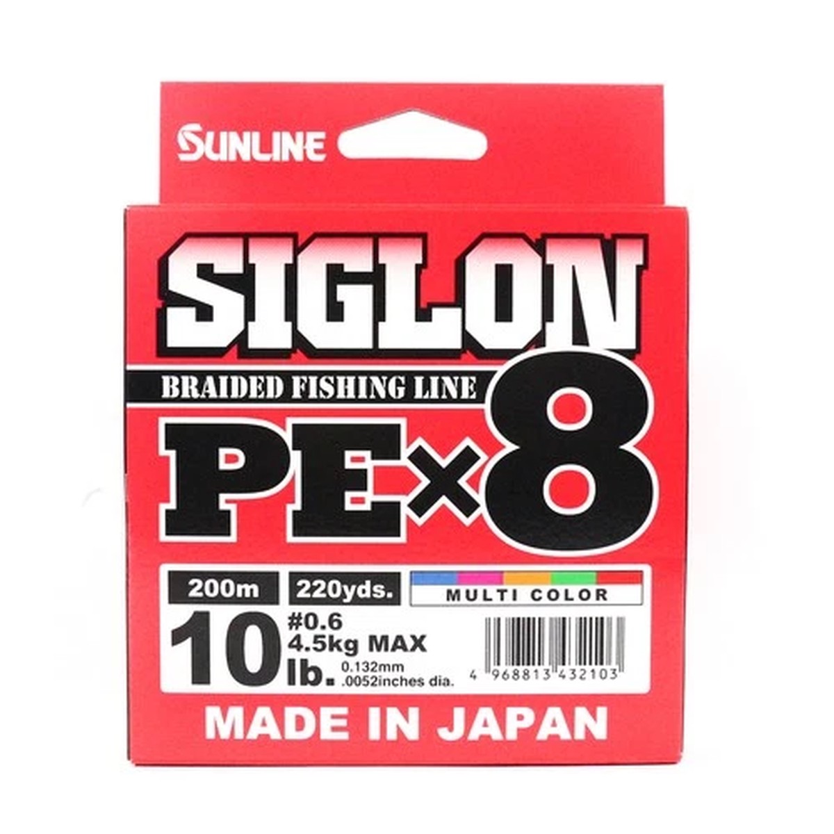 Sunline P.E Line X8 Siglon 200M P.E 0.6 10LB Multi (2103)