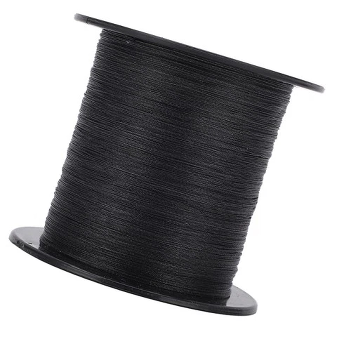 (Black 1.2)Braided Fishing Line 328 Yards 4 Strands PE Line Abrasion Resistant