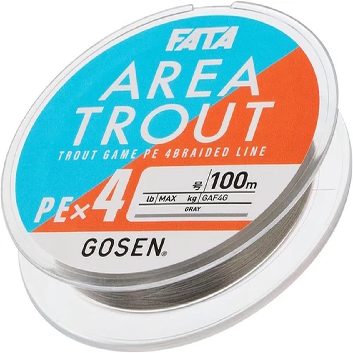 ** GOSEN FATA Area Trout PEx4 Line 100m Gray Variations