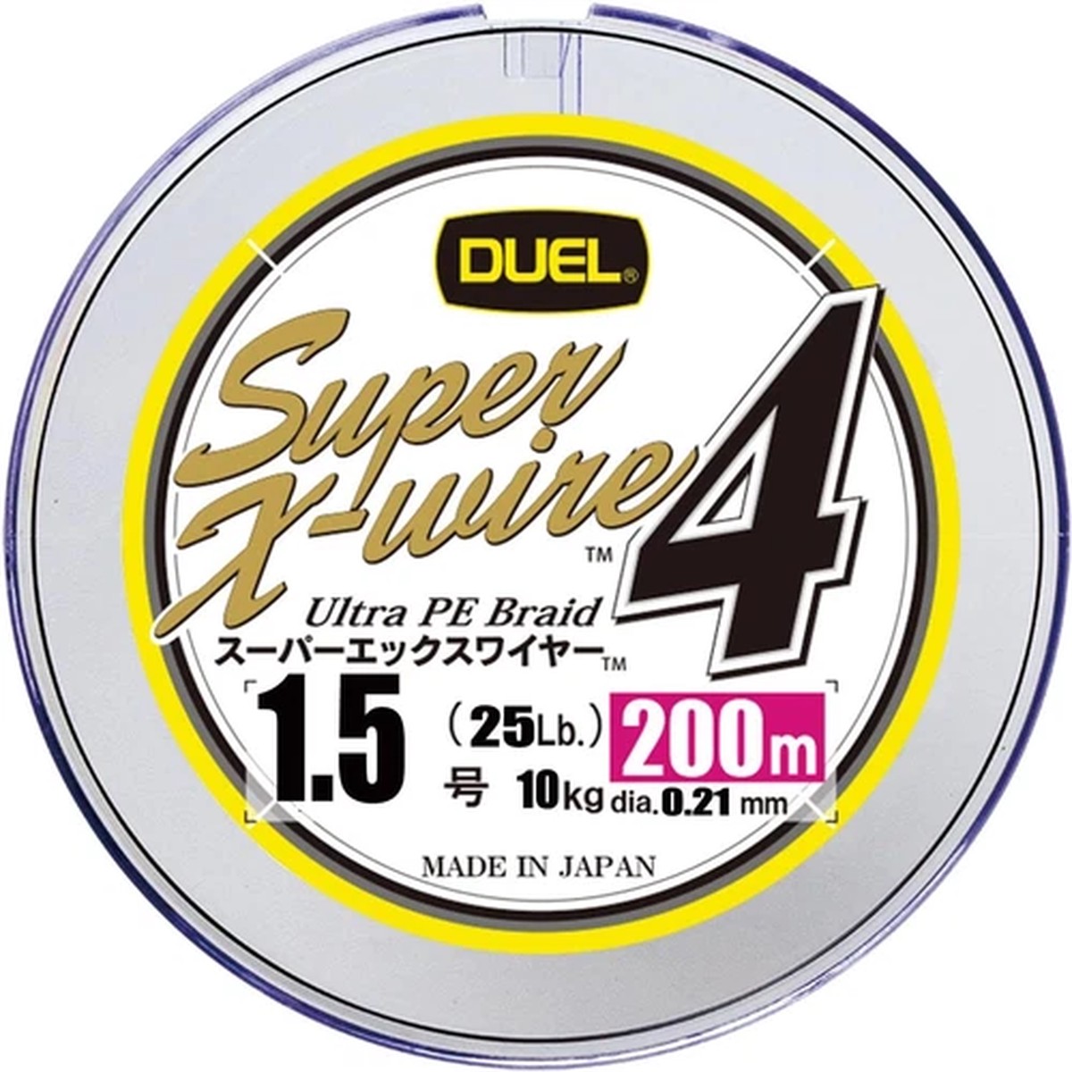 ** DUEL Super X-wire 4 200m PE Braided line multi-color