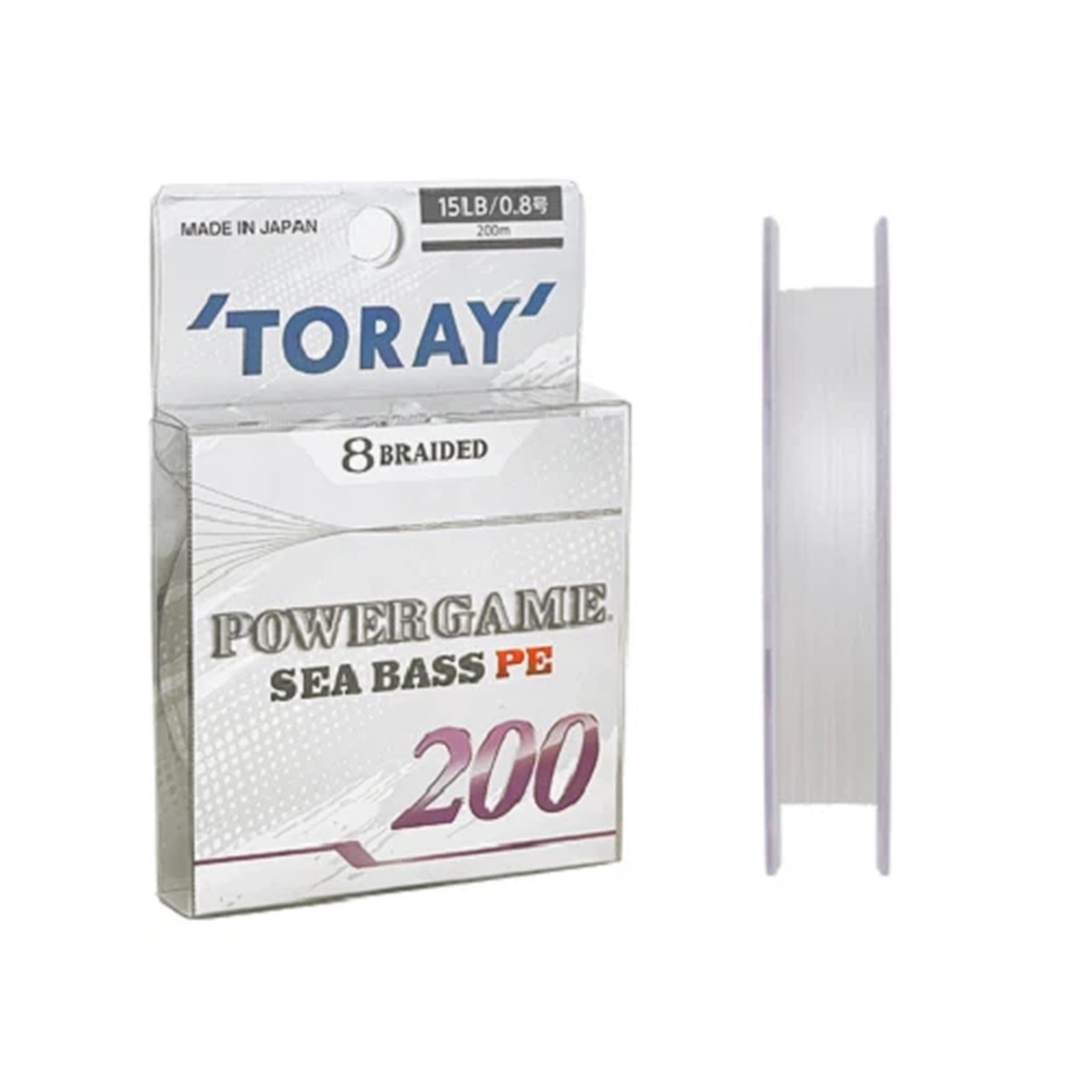 * TORAY POWER GAME SEA BASS GAME 200m #White, Line Weight Variation