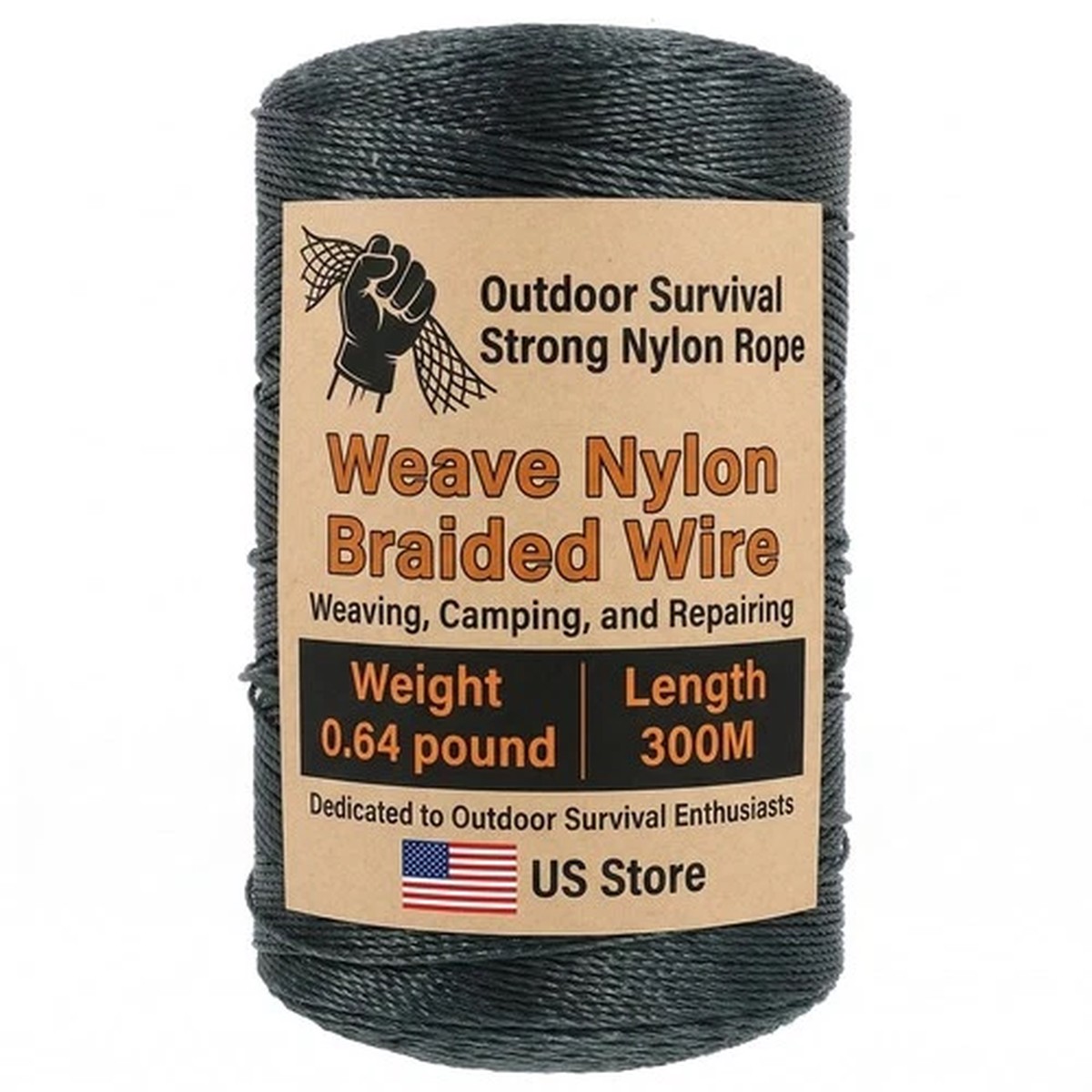1 Roll Nylon String, 300M/980FT Fishing Net Repair Line Wrapping Rope Fish Ne...