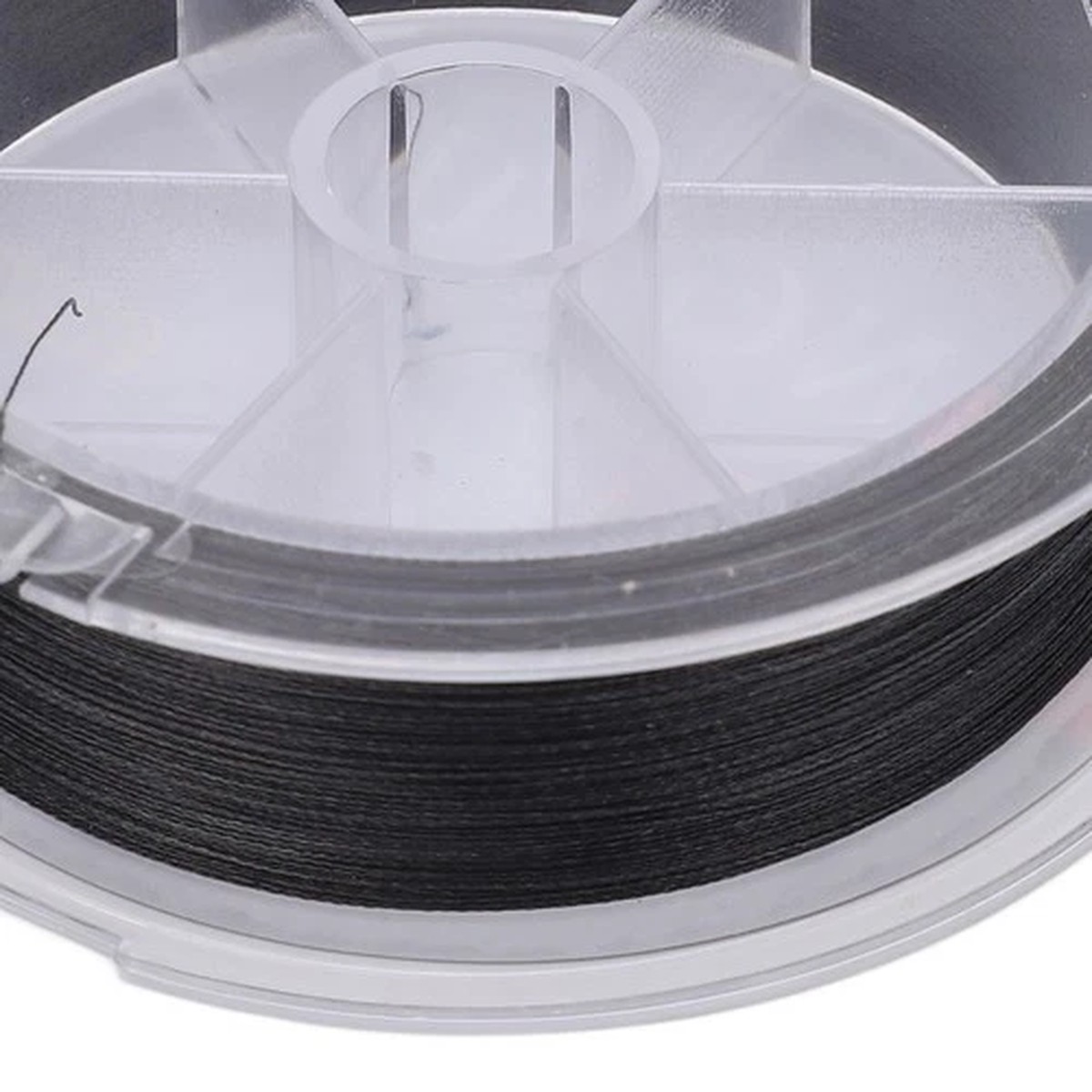 (Black 0.6) 100m Durable Multicolor Braided Fishing Line Wear Resistance