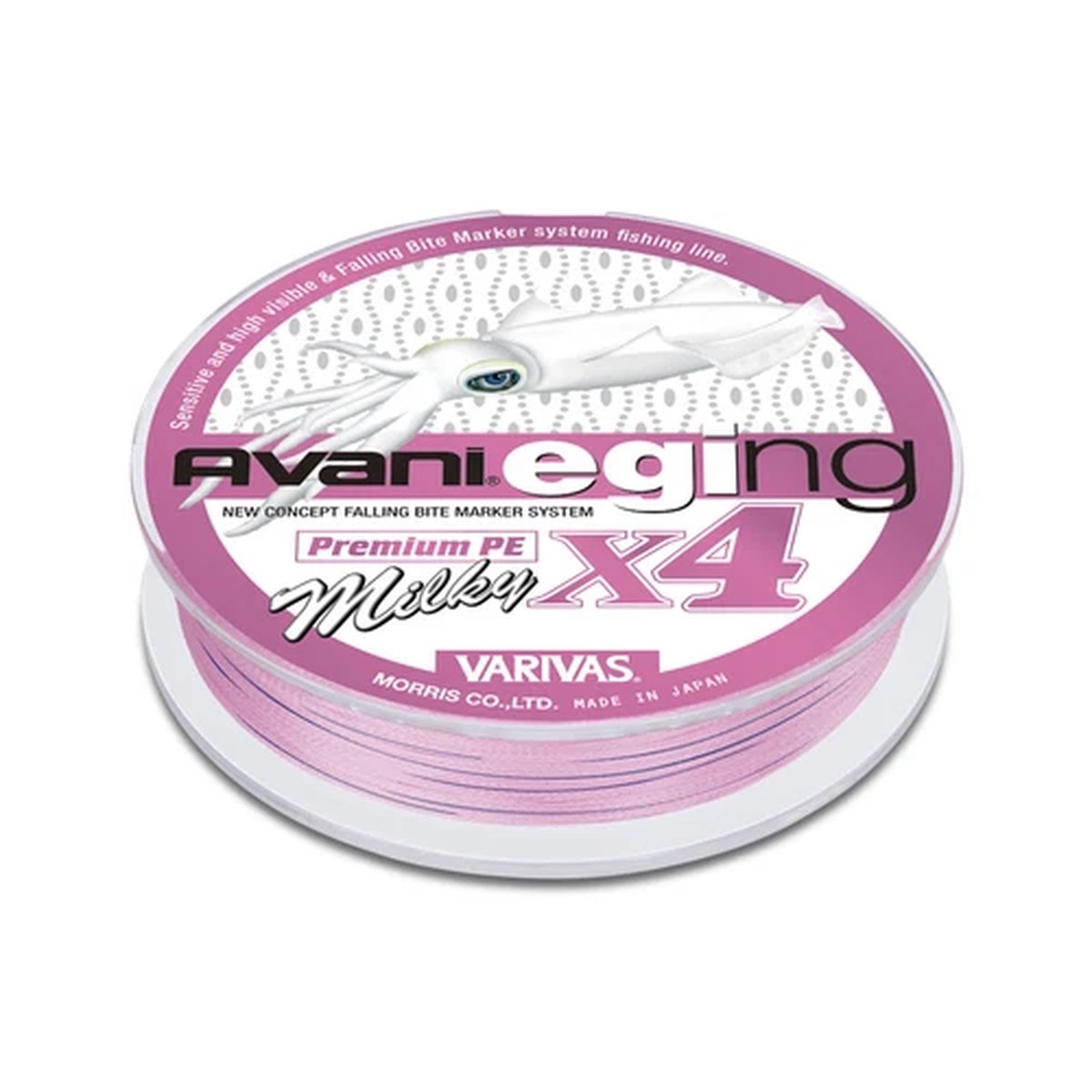 * VARIVAS Avani Eging Premium PE X4 Milky 150m 4Braid Line #Pink base Marking