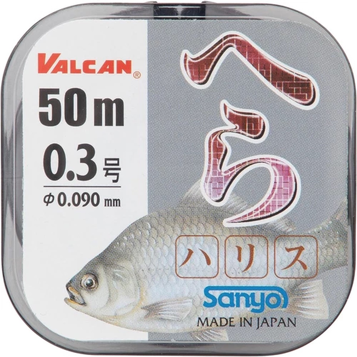 * Sanyo Nylon VALCAN HERABUNA Crucian Carp Nylon Line Leader 50m Natural silver