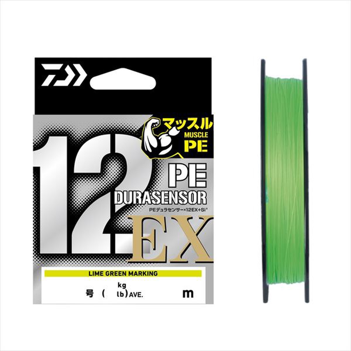 Daiwa UVF PE Dura Sensor X12EX+Si3 LGM 8.8lb 150m
